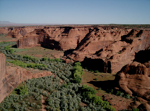 Blick vom "White House Overlook" im Canyon de Chelly National Monument