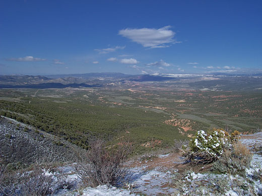 Blick von der Jones Hole Road